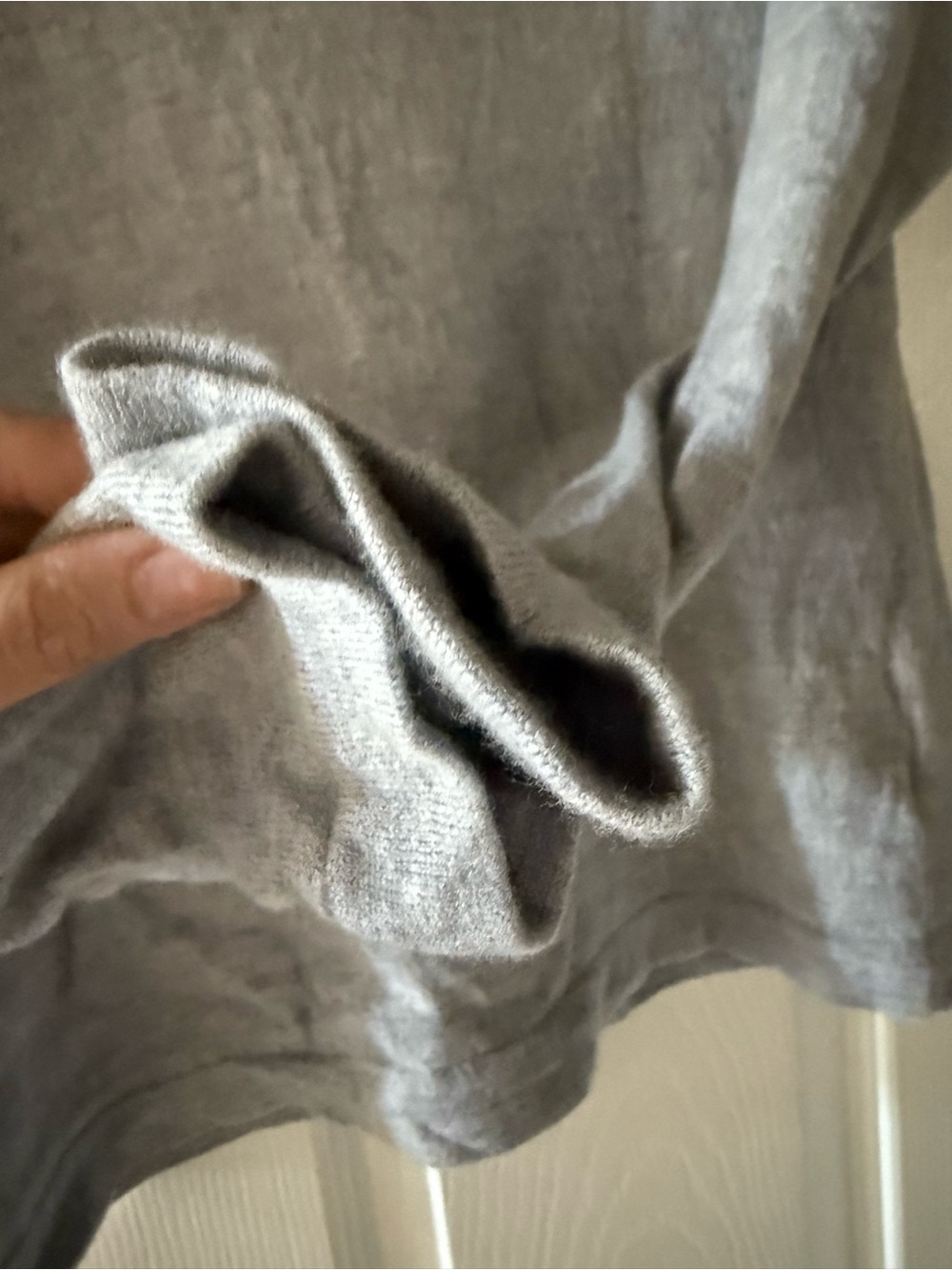 Women's Light Gray Turtleneck Sweater - Picture 2 of 5